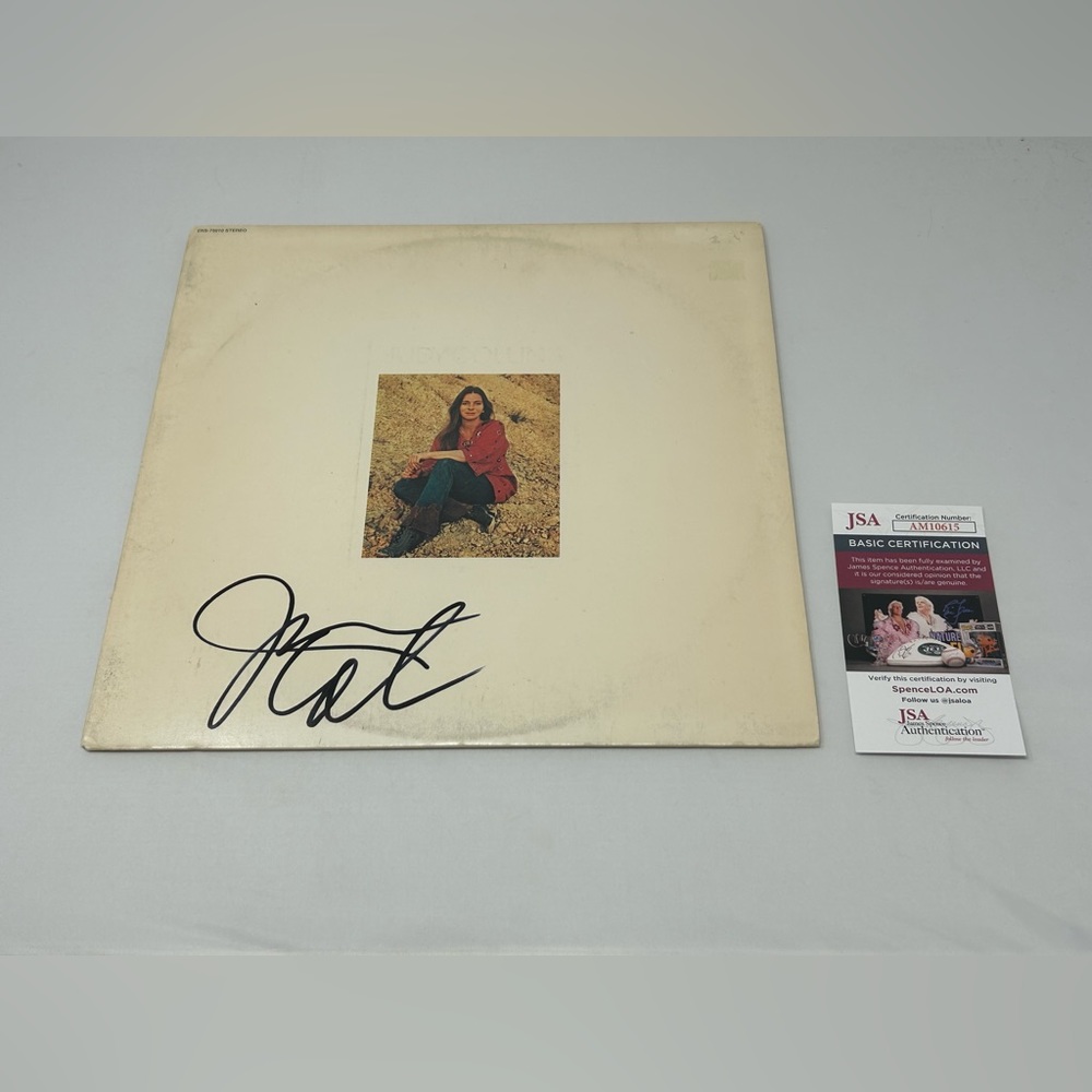 Judy Collins signed Whales & Nightingales‎ Album JSA COA